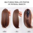 thumbnail image 3 of Female Short Ponytail Wig with Clip Charming Stylish Hair Extensions for Role Playing, 3 of 5