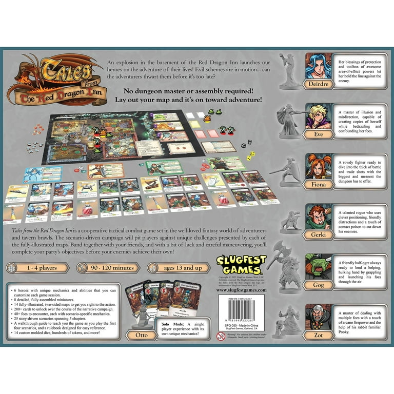  Slugfest Games: Red Dragon Inn, Strategy Board Game, Base Game,  Compatible with Any of the Expansions, 30 to 60 Minute Play Time, 2 to 4  Players, For Ages 13 and up : Toys & Games