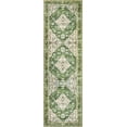 thumbnail image 4 of Lahome Decor 2'x8'Vintage Runner Rug for Hallway,Machine Washable Distressed Kitchen Runner Rug,Oriental Distressed Indoor Foldable Ultra-Thin Rug Retro Accent Rug,Non Slip Carpet,Green, 4 of 8