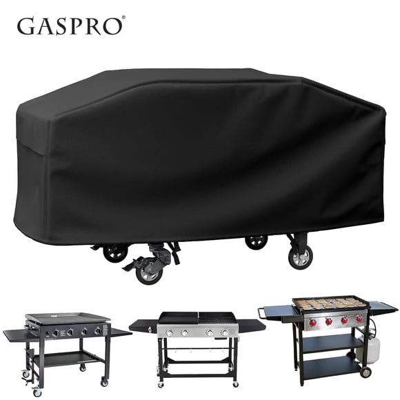 Gaspro Upgraded Griddle Cover Fits Blackstone 36 Inch Griddle, and Fits More 4-Burner Flap Top Grill, Waterproof Grill Cover with Large Air Vent and Click-Close Straps, Heavy Duty 600D Fabric, Black