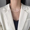 thumbnail image 2 of Choker Necklace Personality Bright Luster No Pendant Temperament Colorfast Decoration Fine Workmansh--Gold-Model code 27838 Gold, 2 of 5