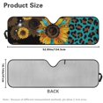 thumbnail image 5 of Uorisanigo Windshield Sun Shade Leopard Sunflower Windshield Shade for 2018-2024 Jeep Wrangler JL JLU & Gladiator JT Heat Shield Sun Visor Cover Front Window Sunshade Block UV Rays ,1Pc, 5 of 7