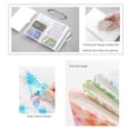 thumbnail image 3 of yingyy 240 Pockets Portable Credit Debit Card Collection Book Modern Tickets Stamps Storage Album Organizer Birthday Gift Transparent Grid Blue, 3 of 6