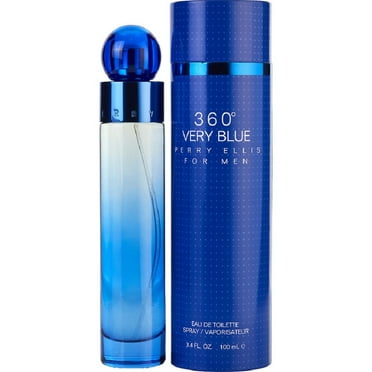 360 VERY BLUE * Perry Ellis 3.4 oz / 100 ml Eau De Toilette Men Cologne