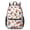 Fireman and Flame, variant on Fireman and Axe White Pattern 17" School Backpacks for Teens,Waterproof Oxford Fabric,S-Shape Padded Straps for School,Travel,Hiking,Camping