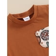 thumbnail image 6 of Aojekbee Toddler Boys Western Outfits Summer Short Sleeve T-Shirt and Elastic Cow Print Shorts for 2 Piece Vacation Clothes Set, 6 of 10