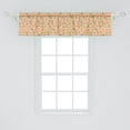 thumbnail image 2 of Ambesonne Fall Leaves Window Valance, Ornate Patterns Strokes, 54" X 12", Peach Multicolor, 2 of 3