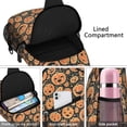 thumbnail image 4 of Sling Backpack,Halloween Jack Lanterns Galore Pattern Sling Bag with Water Bottle Holder,Waterproof Sling Bag for Men/Women with Headphone Jack for Hiking,Travel, 4 of 6