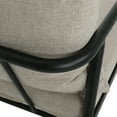 thumbnail image 5 of GDF Studio Kenia Outdoor Club Chairs with Cushions, Aluminum, Beige Black, Set of 2, 5 of 9