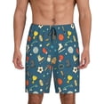 thumbnail image 3 of Lsque Sports Ball Mens Sleep Pajama Shorts,Short Pajama Pants, Cotton Ultra-Soft Knit-XX-Large, 3 of 9