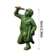 thumbnail image 2 of Desktop Ornament Funny Green Man Figures Classic Soldier Action Statue for Desktop Novelty Soldier Statues for Themed Party Display, 2 of 5