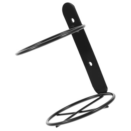 BESTOYARD Single Bottle Wall Mounted Wine Rack Black Metal for Stylish Wine Display