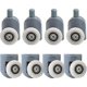 thumbnail image 1 of 23mm shower door roller, 8 pieces shower door roller, shower door pulley, bathroom door sliding roller, compatible with bathroom shower enclosure, 1 of 4