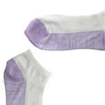 thumbnail image 2 of Women's Soft & Stretchy Sizes 9 to 11 - Fit Ankle Socks: Purple-1 pair, 2 of 5