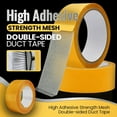 thumbnail image 2 of Statisticsing Tape, Super Sticky Resistente Clear Tape, Double Sided Tapes Heavy Duty Strong Wall Adhesive with Fiberglass Mesh, Heat Resistance No Residue, for Home, Office, 2 of 7