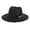 Black, variant on Vrotazzy Big Brim Straw Panama Jazz Fedora Ladies Beach Travel Sun Fisherman Hat,Size One Size
