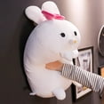 thumbnail image 2 of 30/40cm Coussin Doux Rabbit Animal Dessin Animé Anime Mignon Rond Roulant Gros Lapin Peluche Jouet Cadeau d'Anniversaire pour Enfants, 2 of 5