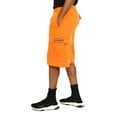 thumbnail image 5 of G-Style USA Men's Solid Fleece Heavyweight Cargo Shorts FS76 - Neon Orange - 4X-Large, 5 of 5