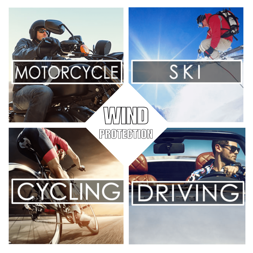 Bikershades Motorcycle Sunglass Goggles for Men and Women. Safety Impact Resistant Polycarbonate Lens Removable Foam