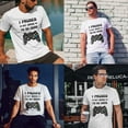 thumbnail image 3 of Greenyef Graphics I Paused My Game to Be Here Video Gamer Gift for Men Teenagers Gaming Funny Graphic T-Shirt Style-19 (White, Medium), 3 of 6