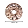 thumbnail image 4 of Spacer Charms Crystal DIY 50PCS Rhinestone Spacer Beads Loose Beads for Bracelet, 4 of 10