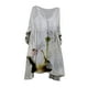 thumbnail image 1 of Vestido HUOGUO Vintage Floral Manga 3/4 para mujer, talla grande, 1 of 5
