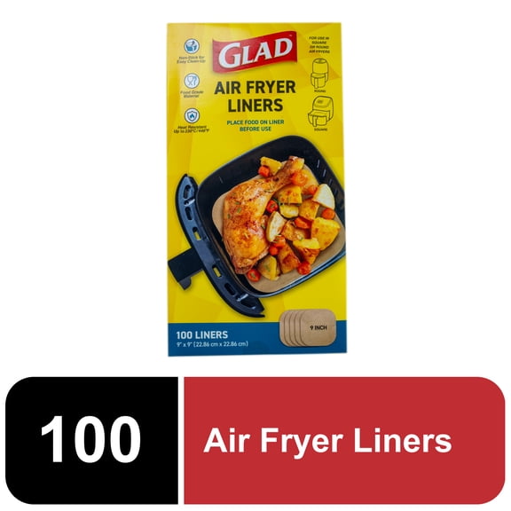 Glad Air Fryer Liner 9" x 9" 100 CT