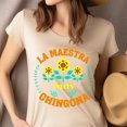 thumbnail image 4 of La Maestra Más Chingona T-Shirt, Bold Spanish Teacher Shirt, Latina Educator Tee, Sport Grey, Size 5XL, 4 of 6