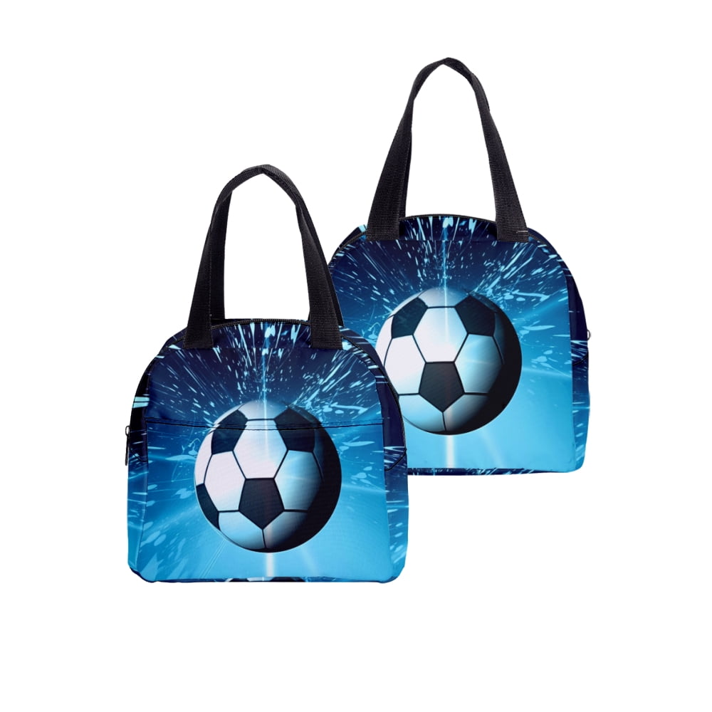 Soccer Lunch Bag Cooler Thermal Insulated Lunch Boxes for Adult Office