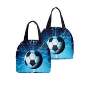 Cool Soccer Portable Insulated Thermal Lunch Box Picnic Storage Bag Pouch Lunch Bag,D02