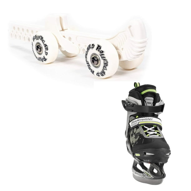 Rollergard Roller Figure Skate Guard, White (2 Pack) & Bladerunner Ice