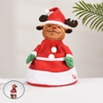 thumbnail image 4 of Singing and Dancing Christmas Hat Electric Swing Moving Glowing Santa Hat Plush Funny Xmas Toy Hat Musical Christmas, 4 of 9