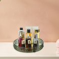 thumbnail image 6 of Cosmetic Storage Holder Condiment Tray Turntable Organizer Tray Desktop Perfume 1 Tier Green, 6 of 8