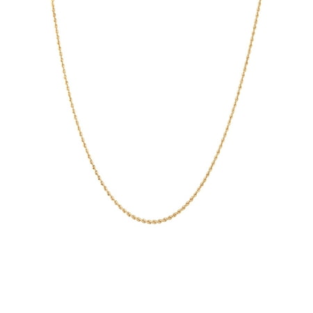 Brilliance Fine Jewelry 10K Yellow Gold Polished Rope Chain Necklace, (Best Way To Sell Fine Jewelry)