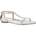 thumbnail image 2 of women's pink paradox london kaylee jeweled t-strap sandal, 2 of 4