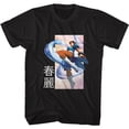 thumbnail image 1 of Street Fighter Chun Li Kick Black Adult T-Shirt 5Xl, 1 of 2