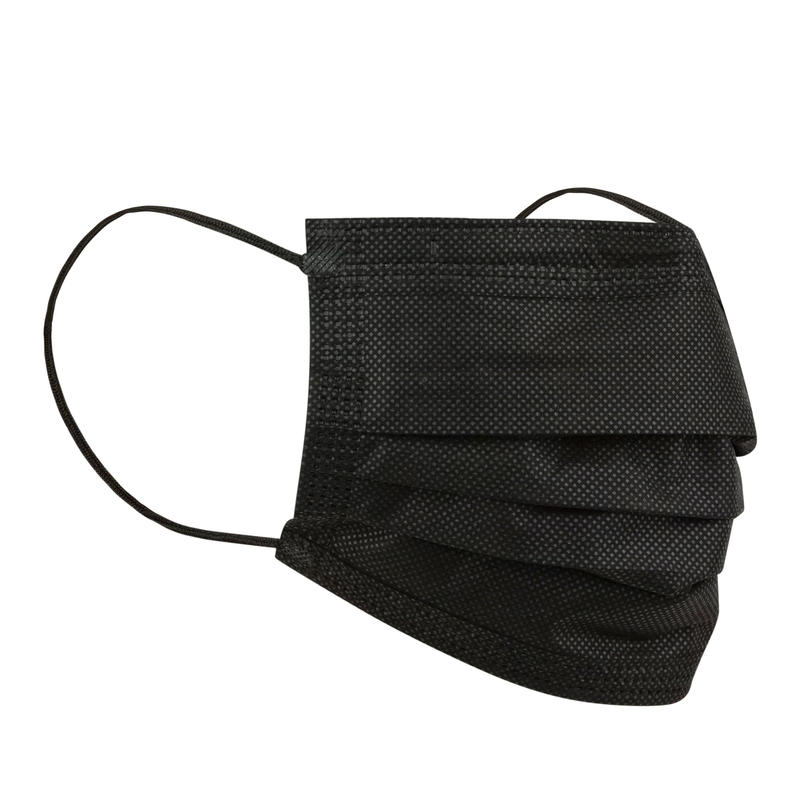 Buy Black Disposable Face Masks, 3Ply Breathable Masks, Elastic Ear Loop Mask Black Color