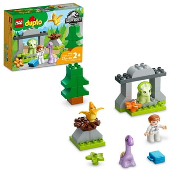 LEGO DUPLO Jurassic World Dominion Dinosaur Nursery 10938 Building Toy Set with 3 Animals for Ages 2+ (27 Pieces)