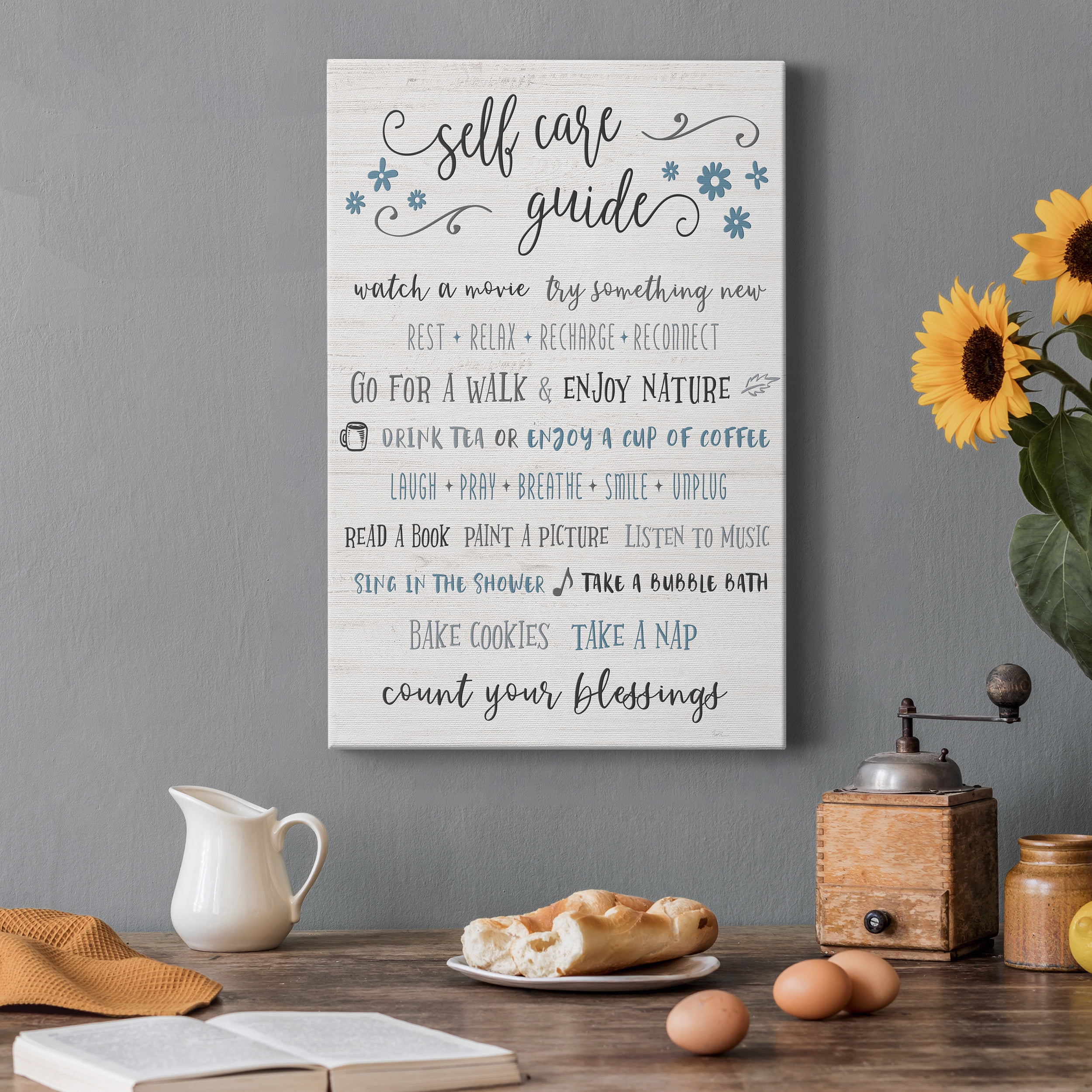 Guide to Self Care Premium Gallery Wrapped Canvas - Ready to Hang - 12 x 18