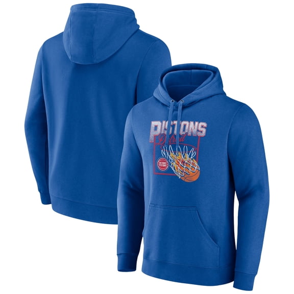 Men's Royal Detroit Pistons Alley Oop Pullover Hoodie