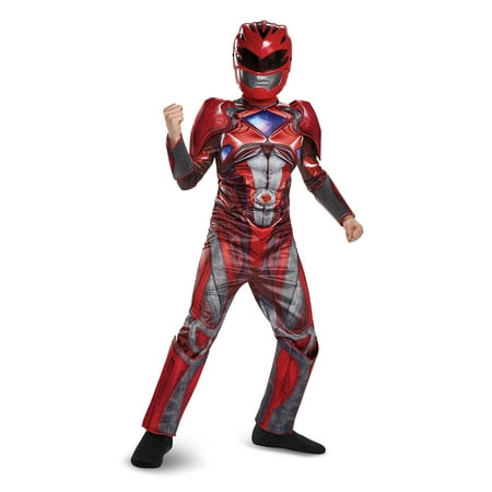 Power Rangers Movie Boys' Red Ranger Deluxe Costume