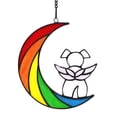 thumbnail image 1 of Colorful Acrylic Dog Decoration For Lost Dog Rainbow Bridge Dog Memorial Present, 1 of 1