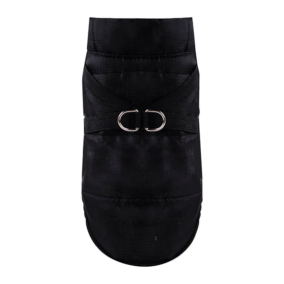 STGRGFHY Dog coat,Dog Winter Jacket with Built-in Harness,Waterproof Windproof Cold Weather Coat for Small Medium Large Dogs,Warm Puffer Vest for Small Dogs Like Chihuahua,Dachshund(Black l)