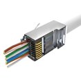 thumbnail image 3 of Conectores Pasantes Blindados RJ45 Cat6 Sabra 60 Piezas, 3 of 8