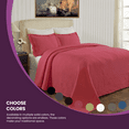 thumbnail image 5 of BNM Cascade Cotton Quilted Bedspread Set, Assorted Colors and Sizes, 5 of 9