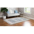 thumbnail image 3 of Rugs.com Rabia Collection Rug – 5' x 8' Blue Low Rug Perfect For Bedrooms, Dining Rooms, Living Rooms, 3 of 9