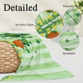 thumbnail image 3 of St. Patrick's Day Body Pillow Covers 20"x54", Spring Shamrock Leaves Gnomes Flower Green Soft Brushed Microfiber Breathable Throw Pillow Covers, Pillowcase with Zipper for Couch Sofa Bedroom, 3 of 9