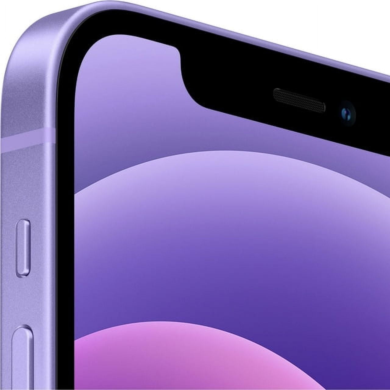 Restored Apple iPhone 12 - Cricket Wireless - 64GB Purple (Refurbished)