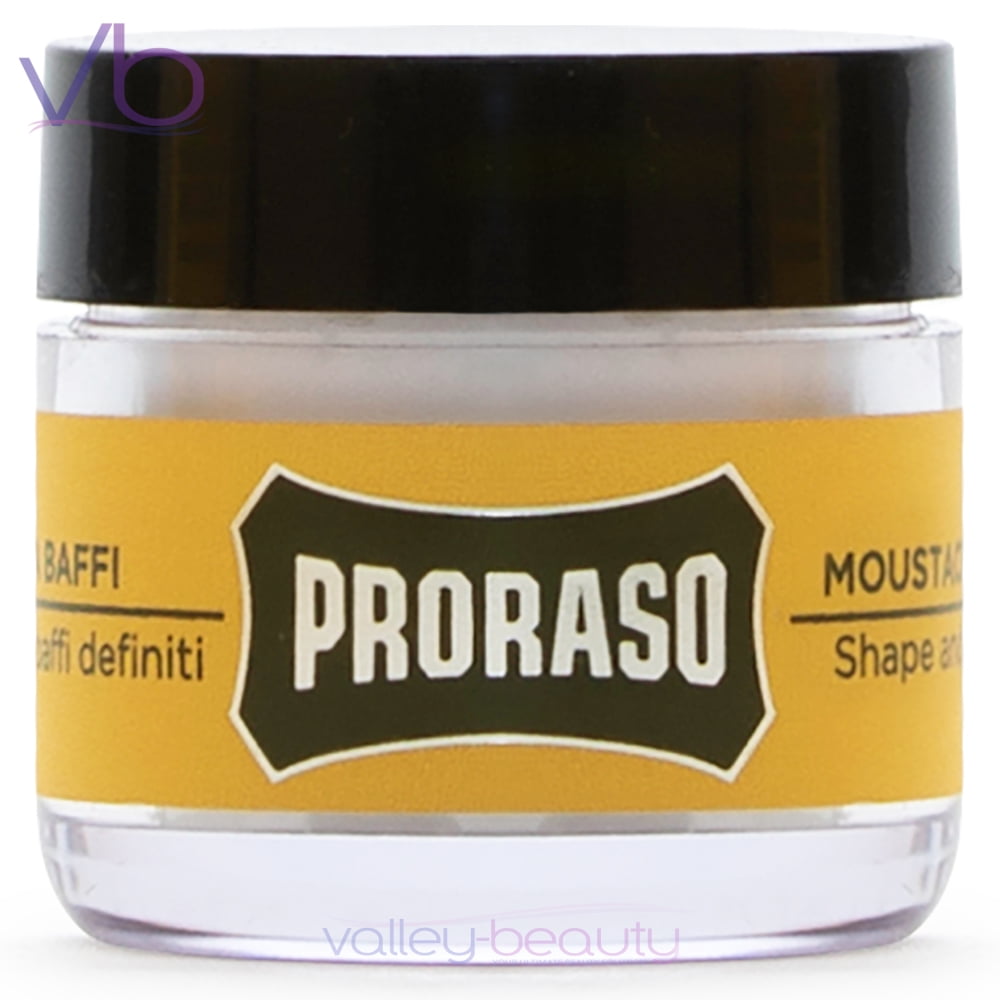 Proraso Single Blade Wood and Spice Moustache Wax, 15ml