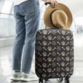 thumbnail image 2 of Paw Prints and Bones Luggage Cover Fashion Suitcase Cover Baggage Covers Fit 25-28 Inch Luggage (Go Travel), 2 of 5